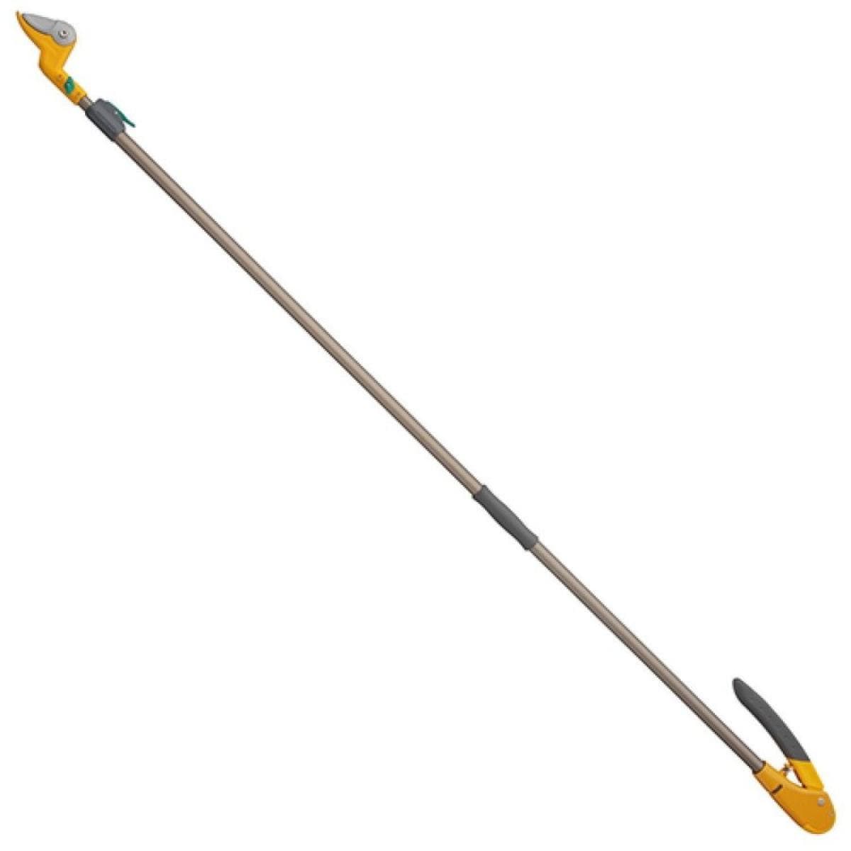 ムサシ 高枝採集鋏 すご腕プッシュカット 2段式 アンビル刃 521