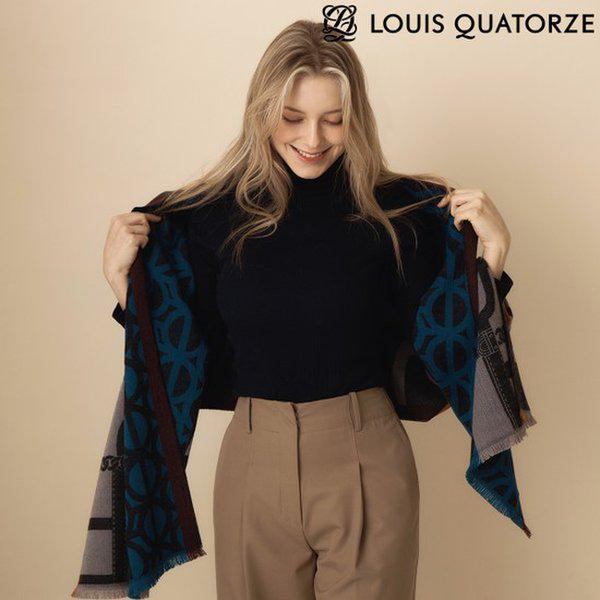 [既存価格 59000ウォン] ウール混紡マフラー トーテム ブルー (2BHW451BU)