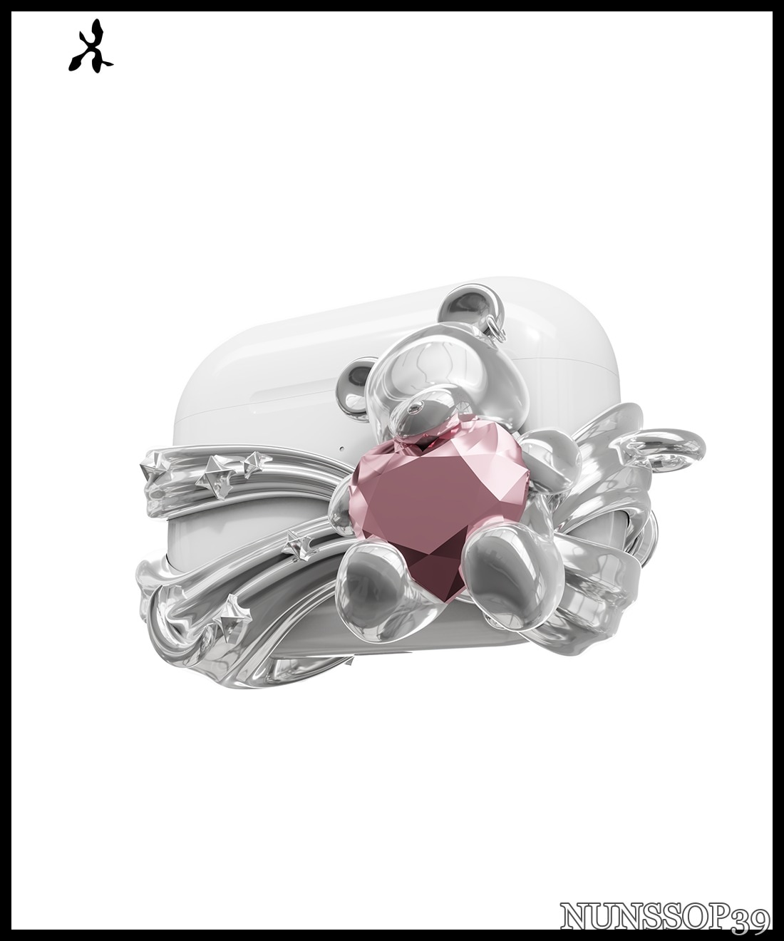 ANDAASH Airpods Teddiz Silver