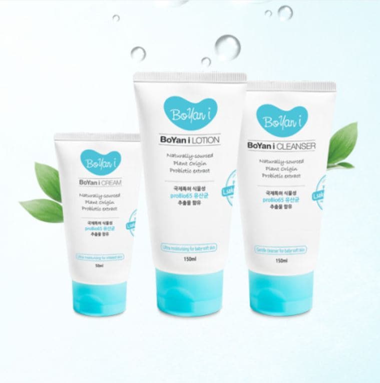 [Boyan I] 天然プロバイオティクス ベビーローション クリーム フォームクレンザー セット 子供用 低刺激性 スキンケア 乾燥肌・敏感肌用 クレンジングフォーム