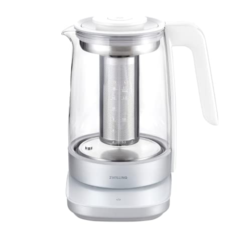 ZWILLING ツヴィリング 「 エンフィニジー ヨーロピアンティーケトル 1.7L 」 ガラス電気ケトル 6段階温度設定 保温 蒸らし機能