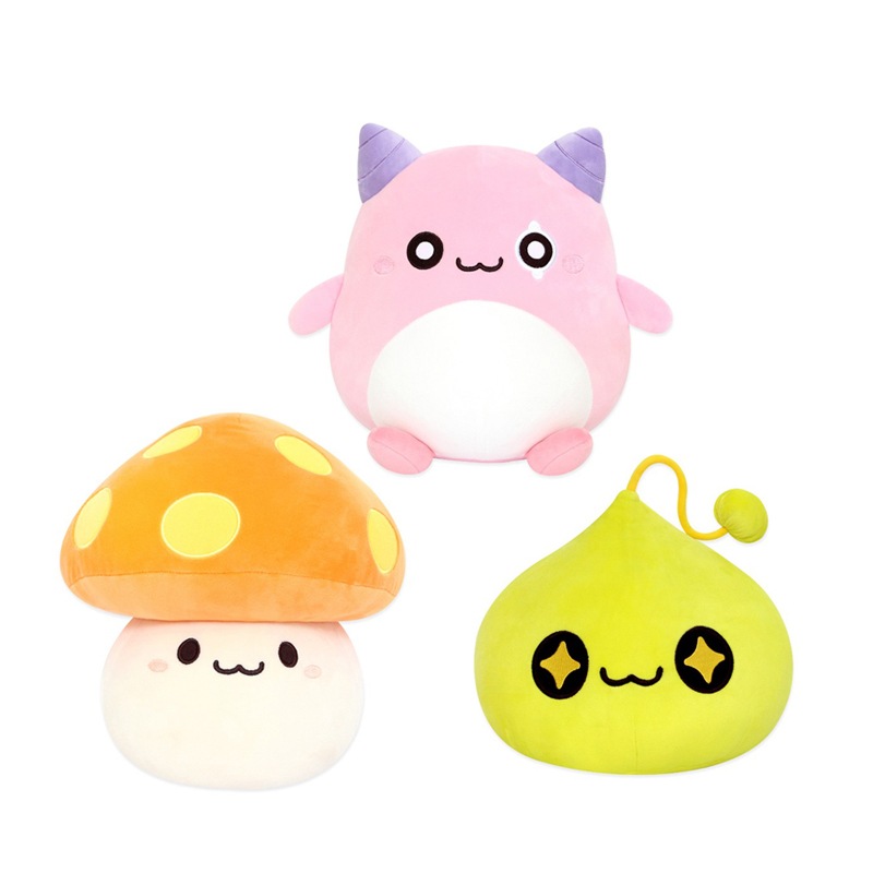 メイプルストーリー ピンクビーン スライム ぬいぐるみ 24x28cm オレンジきのこ キャラクター玩具 プレゼント 正規ライセンス