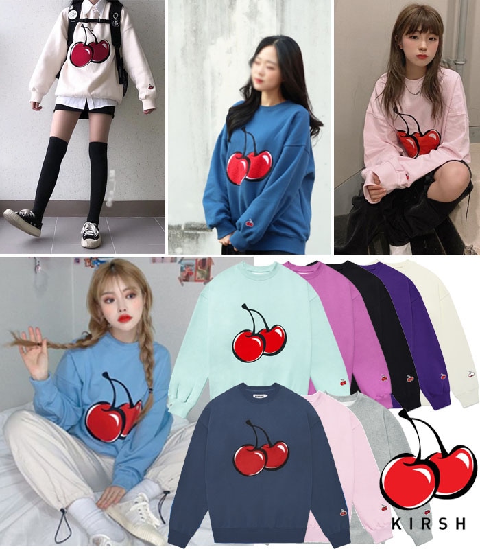 KI BIG CHERRY SWEATS HIRT BTS ヒョナなど国内人気アイドル愛着品