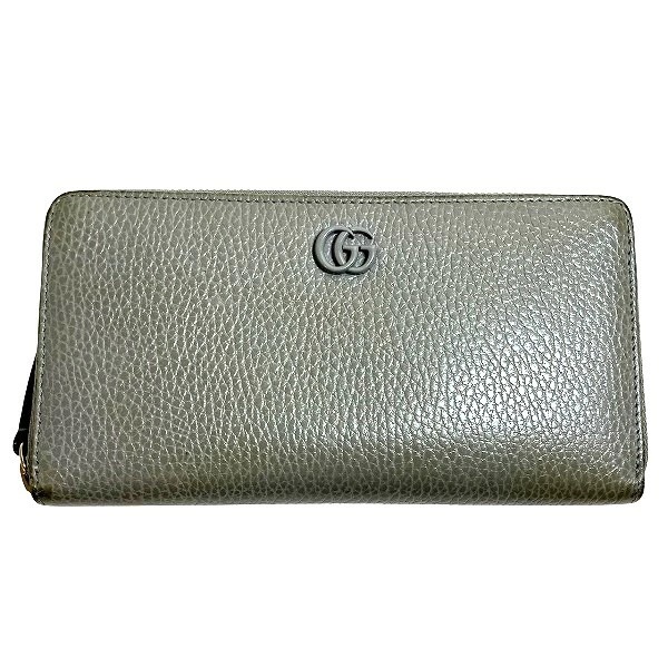 グッチ GUCCI GGマーモント 456117 長財布 レディース 【中古】
