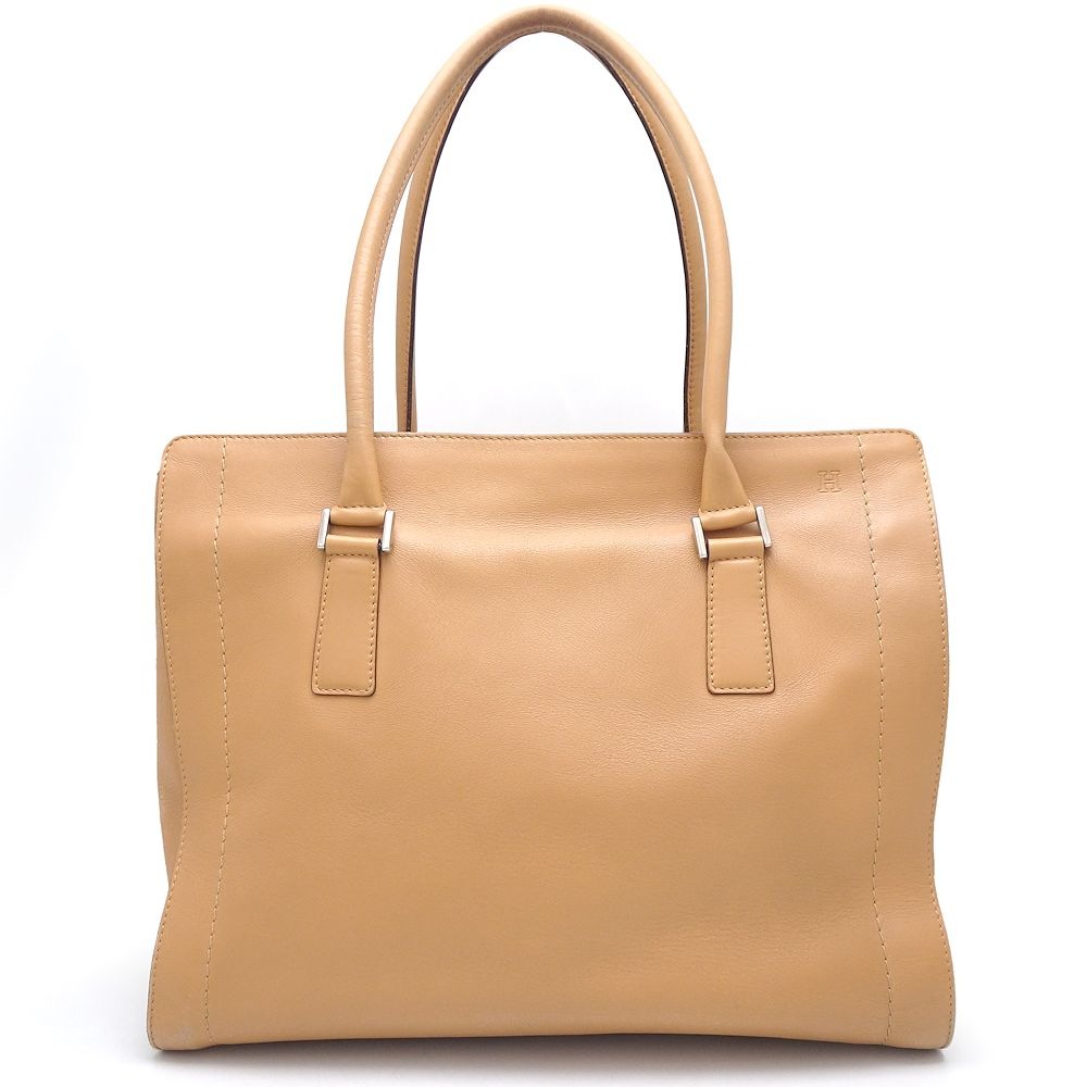 トートバッグ レザー キャメル/352115【中古】