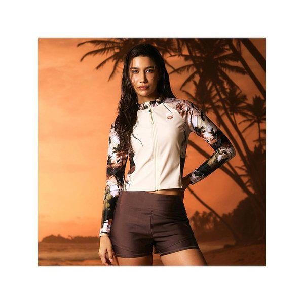 ネオ保護スリムフィットジップアップラッシュガードA6BL1PQ04BRW