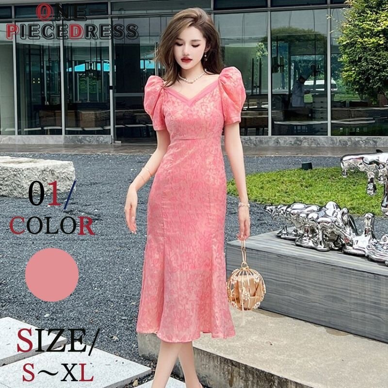 タイトワンピース　ロングドレス レース刺繡　パーティードレス　ライトドレス　フォーマル　姫系　セクシーワンピース　上品 大人 きれいめ おしゃれ キャバ スナック パーティー　結婚式 ドレス お水 2