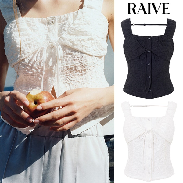 テクスチャー ビスチェ トップス