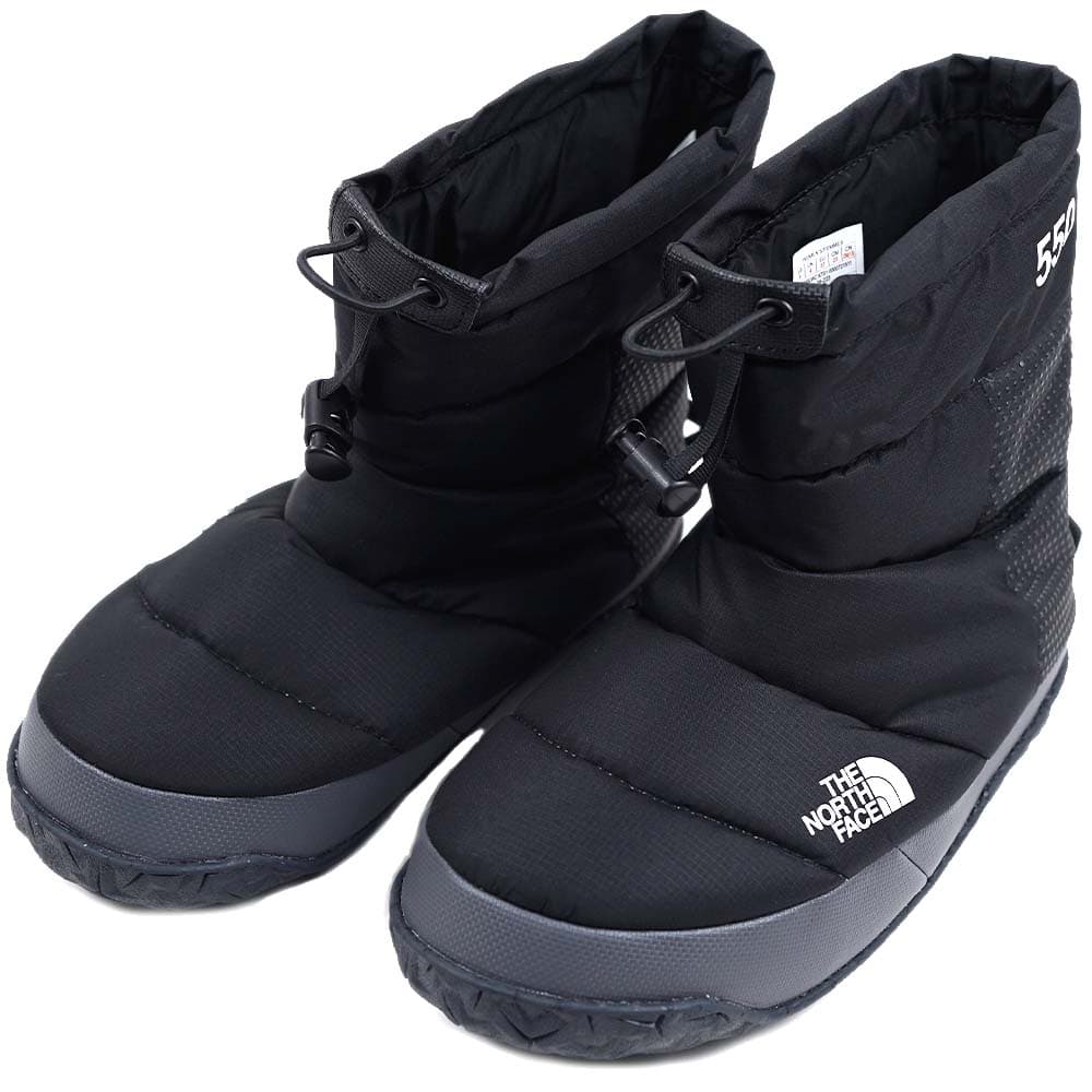 ザ ノースフェイス ブーツ 靴 レディース サイズ6(約23cm) ブラック アスファルトグレー W NUPTSE APRES BOOTIE THE NORTH FACE NF0A5LWC-KT0-6