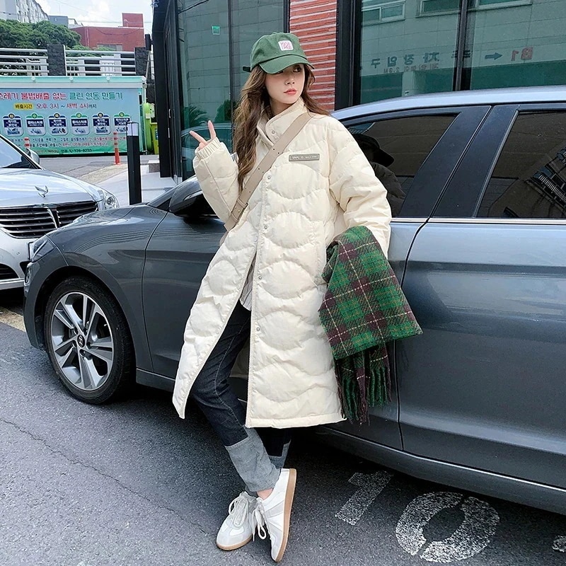 冬のコート女性の冬の綿入れ中長期2024年韓国版ファッションゆったり厚めパン服冬の綿入れ 4,638円