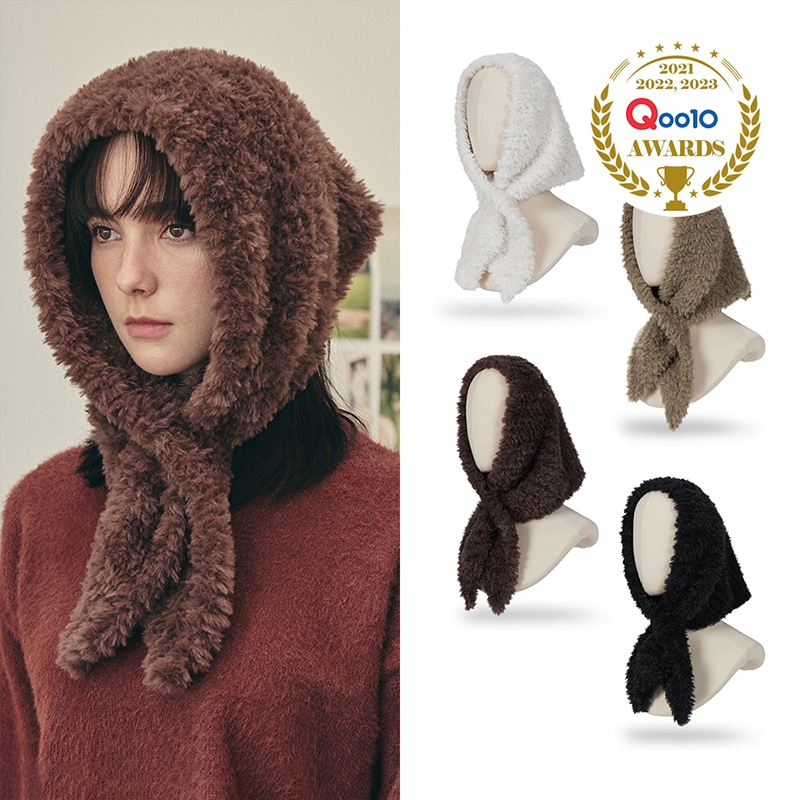 Label Fur Bandana / ラベルファーバンダナ (4Color)