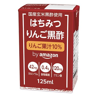 他サイト： by Amazon はちみつりんご黒酢 125ml×30本の商品画像
