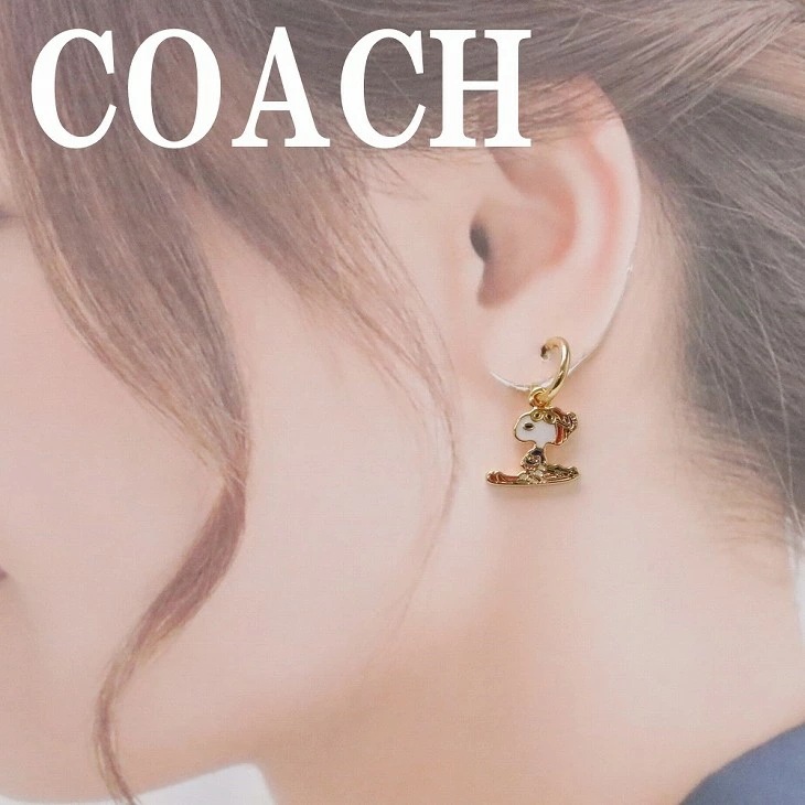 ピアス フープ リング ワッカ レディース わっか 輪 コラボ スヌーピー SNOOPY ピーナッツ PEANUTS 2way CG048GDMC