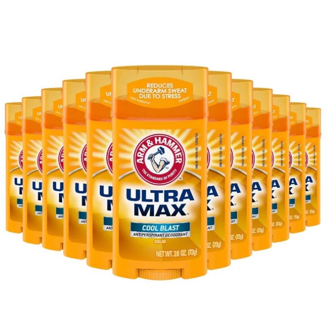 Arm & Hammer Deodorant UltraMax Solid Cool Blast 2.6 oz - 12 Pack