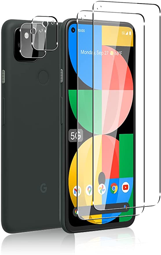 Sungale Google 全商品オープニング価格 Pixel 5A 2021春の新作 5G 4枚セット ガラスフィルム 強化ガラス 用