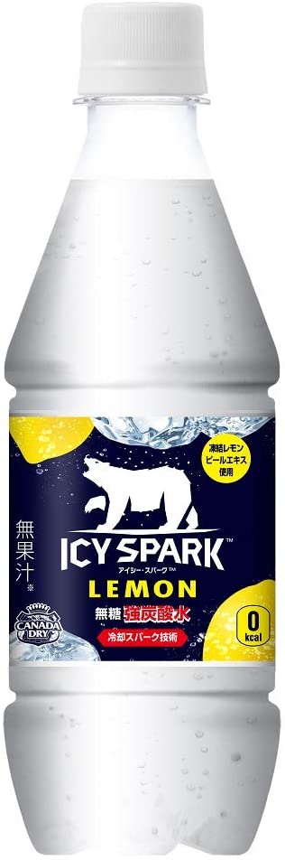 炭酸水コカ・コーラ ICY SPARK from カナダドライ430mlPET ×24本
