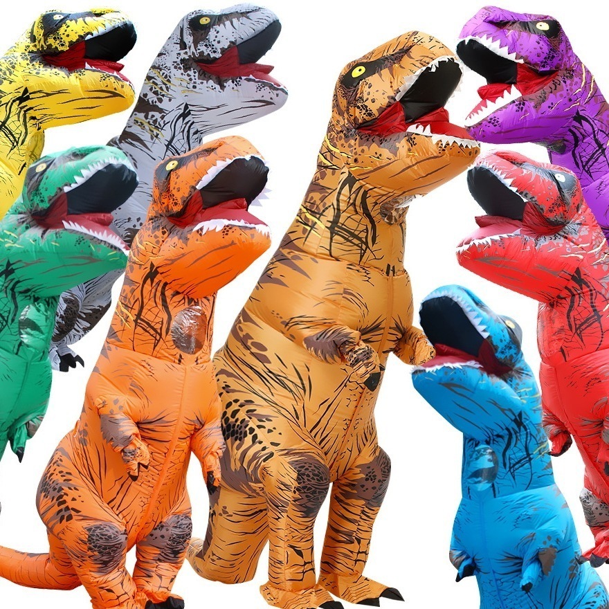 【人気商品】ハロウィンティラノサウルス空気注入式コスプレ ジュラシックリアルユーモラス恐竜パフォーマンスコスプレ コスプレコスプレ パフォーマンスコスプレ
