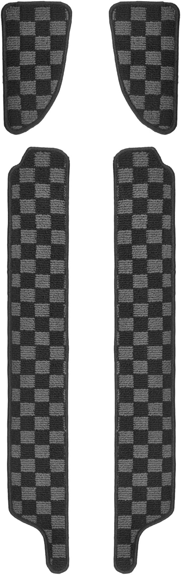 エブリイバン DA17V 適合 サイド エントランスマット 汚れ防止 ステップマット (チェック, PC/PA/GA)