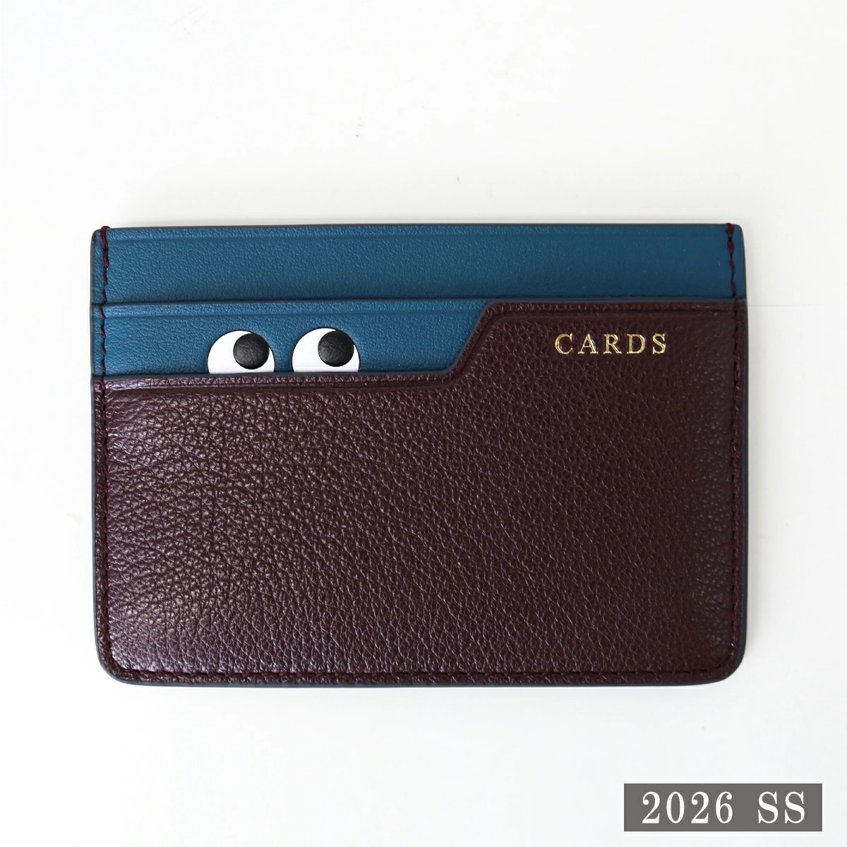 ANYA HINDMARCH アニヤハインドマーチ5050925204897 Card Case Peeping Eyes in Shiny Capra ピーピングアイズ カードケース 定期入れ レ