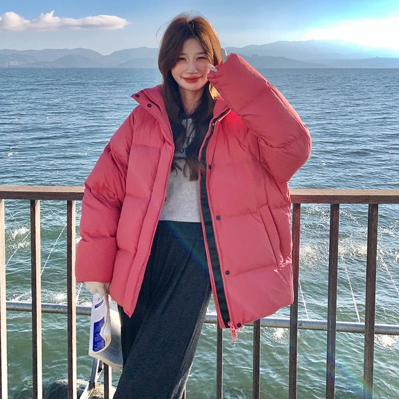 スタイリッシュなドラゴンフルーツのダウンジャケット2024新型韓国版ゆったり90白アヒルの羽毛保温厚手コート