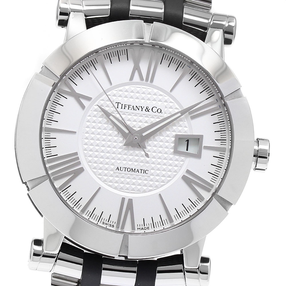 ティファニー TIFFANY&Co. Z1000.70.12A21A00A アトラス デイト 自動巻き メンズ 美品 保証書付き_902045【中古】