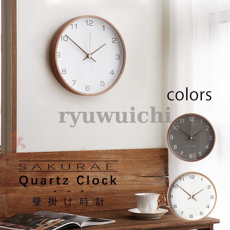 壁掛け時計 木製 時計 壁掛け おしゃれ 30cm 大 ウォールクロック アンティーク 和風 雰囲気 数字 文字盤 大きい 時計 誕生日 結婚式 プレゼント ギフト 5,323円