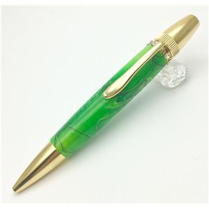 日本製 スワロフスキー ボールペン/文房具 (グリーン) パーカータイプ 芯：0.7mm 文具 オフィス用品 『Acrylic』