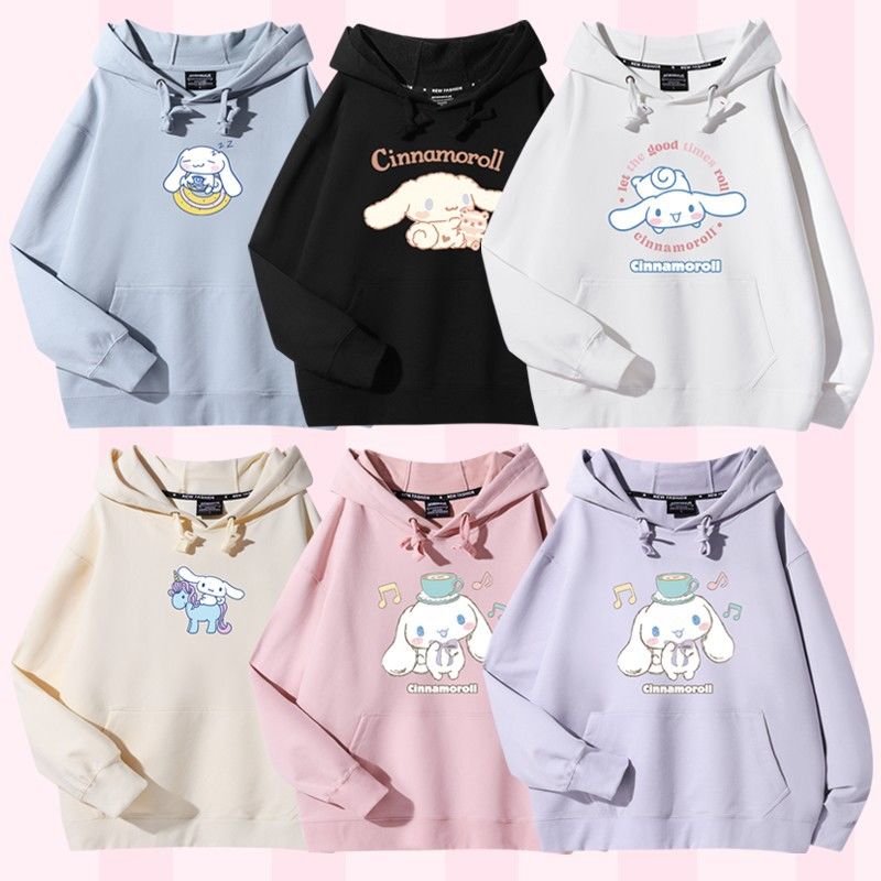 サンリオ玉桂犬衛衣女春春冬春春冬春金怠惰風大耳犬かわいい帽子ミルクfufuコート