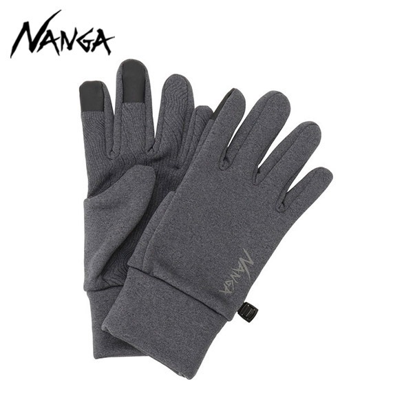 ナンガ POLARTEC POWER STRETCH GLOVES GRY S NA2443-3Z401-A N0003074 ポーラテックパワーストレッチグローブ