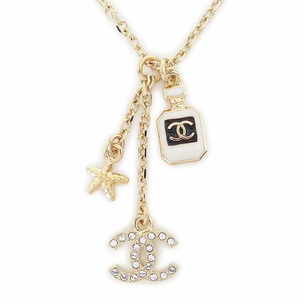 ネックレス レディース ABF056 B19288 NADGC ペンダント アクセサリー ココマーク CCマーク 香水ボトル ヒトデ ゴールド
