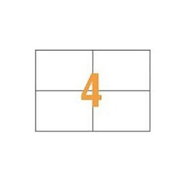 （まとめ）ライオン事務器 PPCタックラベルA4判 148.5×105mm（4片入）PPC-04A 1箱（100シート）(×3セット)