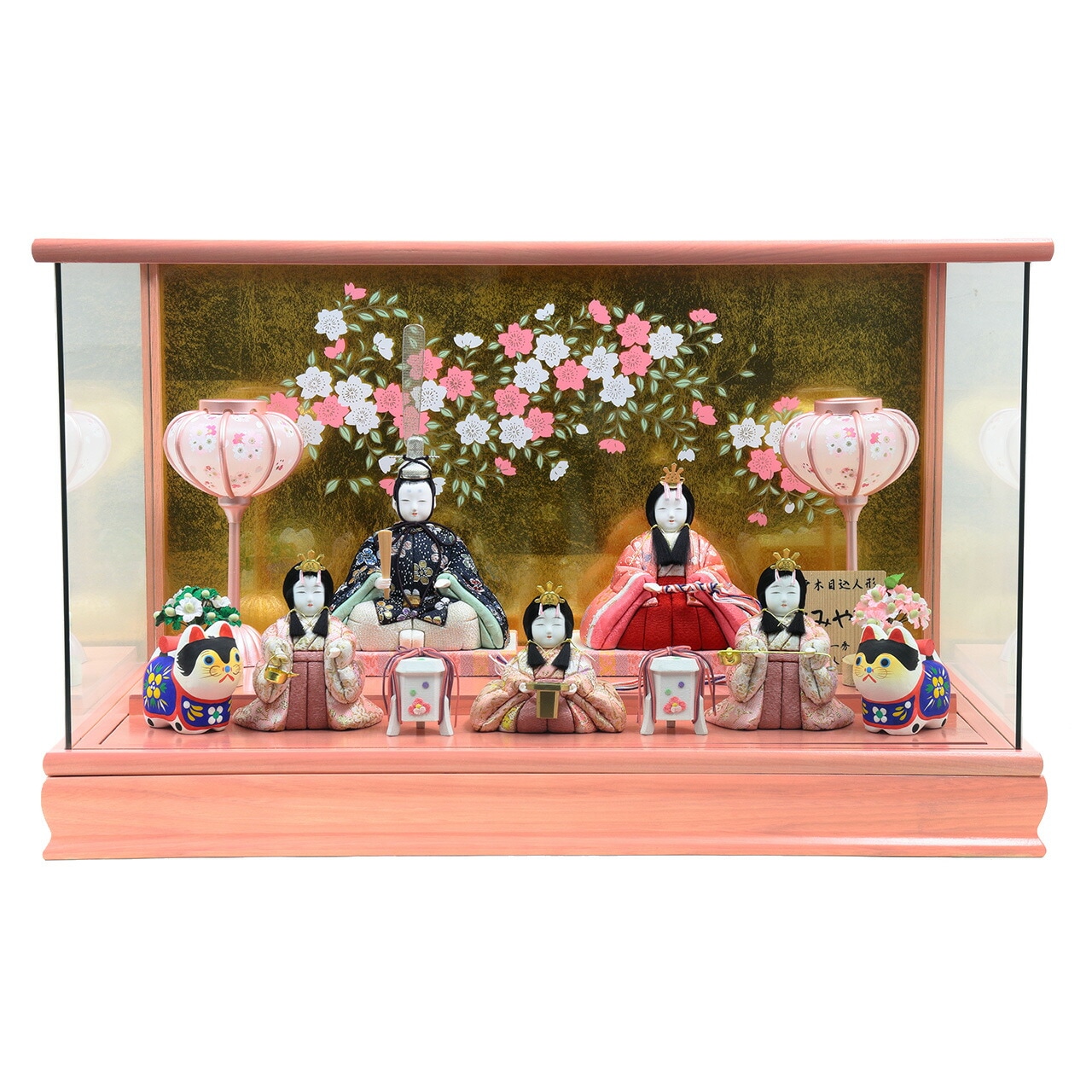 雛人形 ひな人形 お雛様 おひなさま かわいい 手作り 2025年 新作 秀光 限定品 送料無料 コンパクト ミニ 初節句 ひな祭り 木目込 五人 5人 ピンク ケース 買得 お得 人気 ランキング