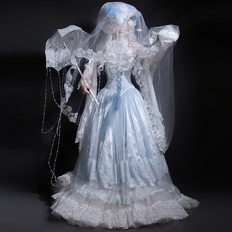 正規品アナ雪ユリlolitaトップスハーフスカート袖エレガントcla系セットロリータ