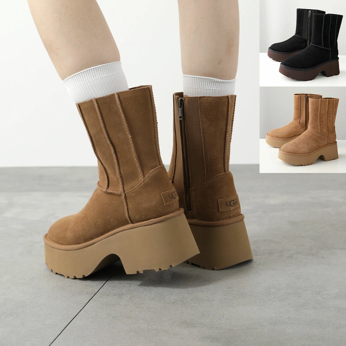 UGG アグ ショートブーツ CLASSIC TWIN SEAM NEW HEIGHTS クラシック ツイン シーム ニュー ハイツ 1158313 レディース シューズ 靴 カラー2色