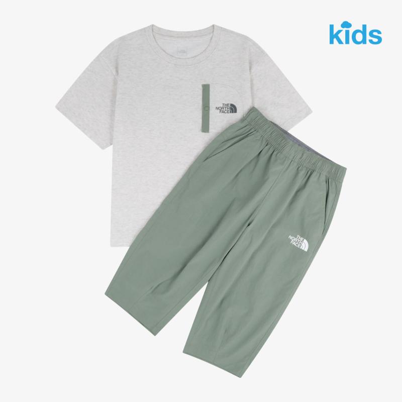 NT7US14T キッズ ハイク カプリ クルー セット KS HIKE CAPRI CREW SET