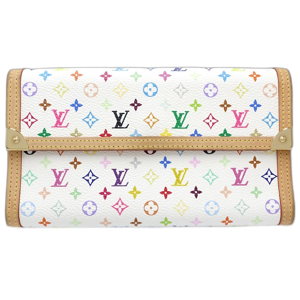 モノグラム マルチ レディース トレゾール インターナショナル M92659 長財布 ブロン/181419【中古】