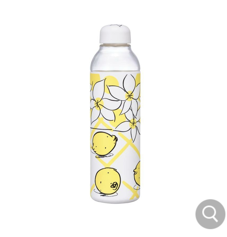 スターバ KOREA 清新作家コラボグラスレモンレモンウォーターボトル590ml Glass Lemon Water Bottle 590ml