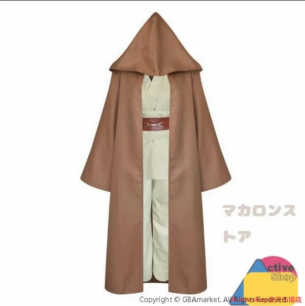 ハロウィン クリスマス 仮装ジェダイローブ風 コスプレ衣装 コスチューム 大人用 ローブ ジェダイローブ風 自由 正義 守護者 武士服 変装仮装 宴会なりきり 学園祭 演出 仮装衣装 プレゼント 銀河