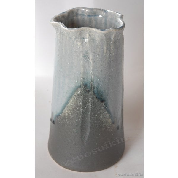 青ビードロ長花入　10号（信楽焼き・花瓶・花入れ・花器・壺・壷・一輪挿し・フラワーベース・B012-07)