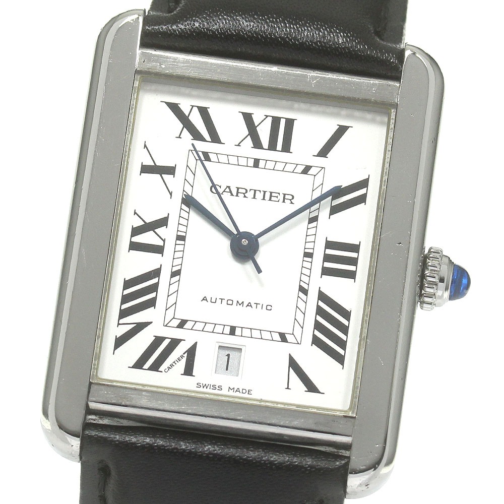 カルティエ CARTIER W5200027 タンクソロXL デイト 自動巻き メンズ _845718【中古】