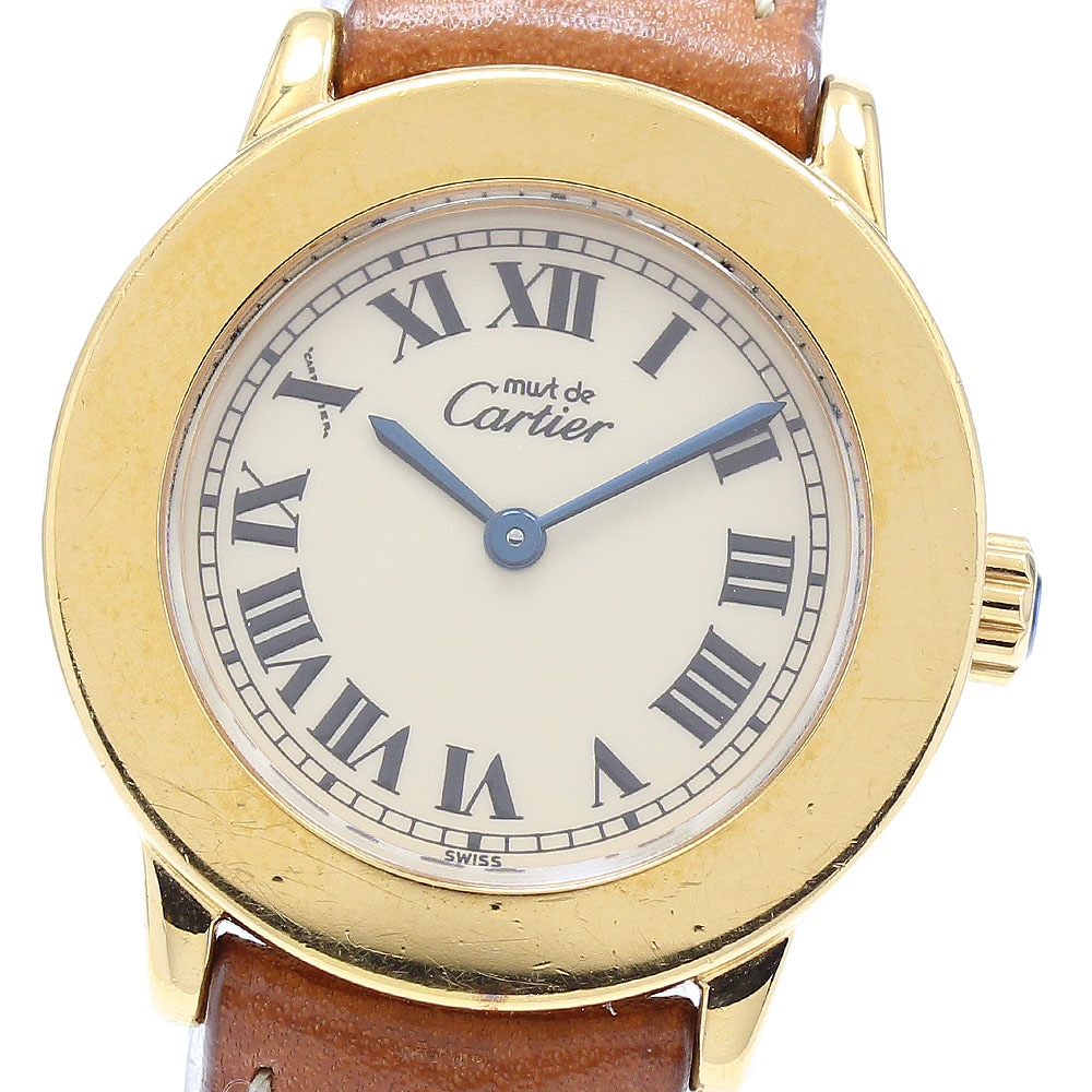 カルティエ CARTIER W1008743 マスト ロンド SM クォーツ レディース _892347【中古】