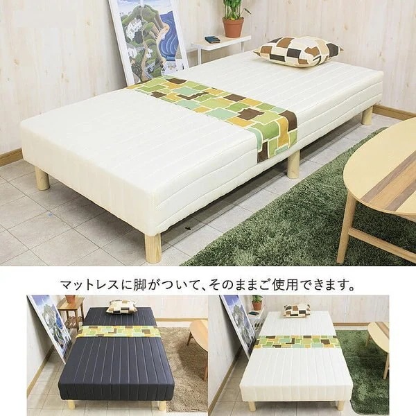 脚付マットレス シングルベッド マットレス ベッド シンプル 脚付 スタイリッシュデザイン シングル