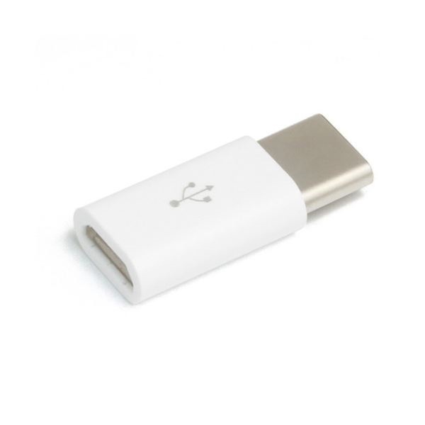 （まとめ）microUSBTypeC変換コネクター （ホワイト） TCMA-WH[x5セット]