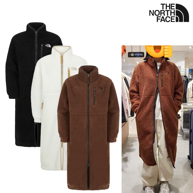 25FW 新作 再入荷 NC4FR85 WS TEDDY FLEECE COAT ロング丈 ふわふわ あったか 軽量 防風 フルジップ スタンドカラー ポケット デイリー コーデ提案 ソックス パンツ
