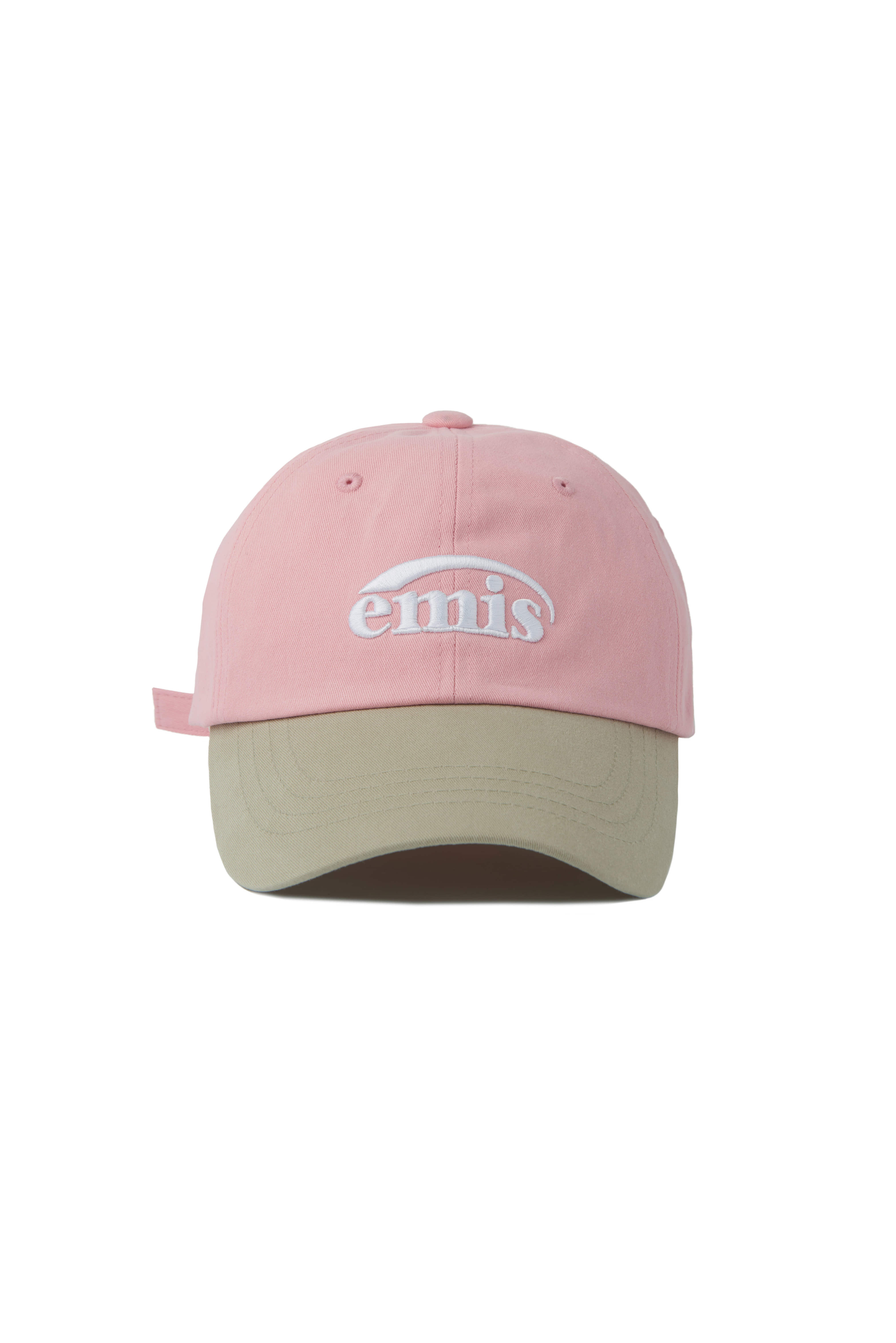 【EMIS】 NEW LOGO MIX BALL CAP : BEIGE/PINK 8,500円