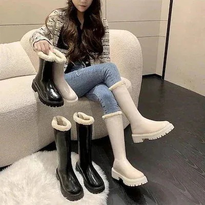 裹起毛 ふわふわ 靴 ブーツ マーディンブーツ 毛靴 カップル スーノーブーツ ショートミドル30%までに制限 4,763円