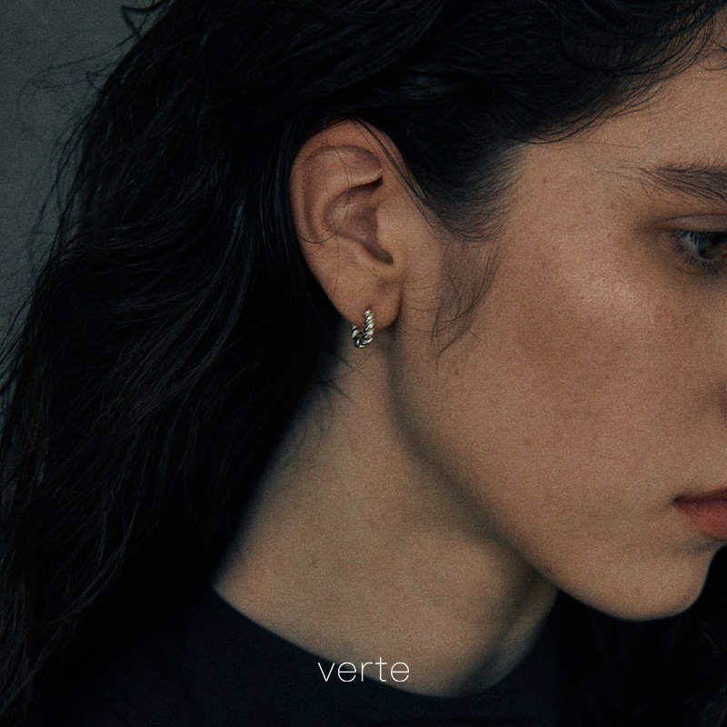 [925 silver] Deux.silver.195 / bout イヤリング (silver)