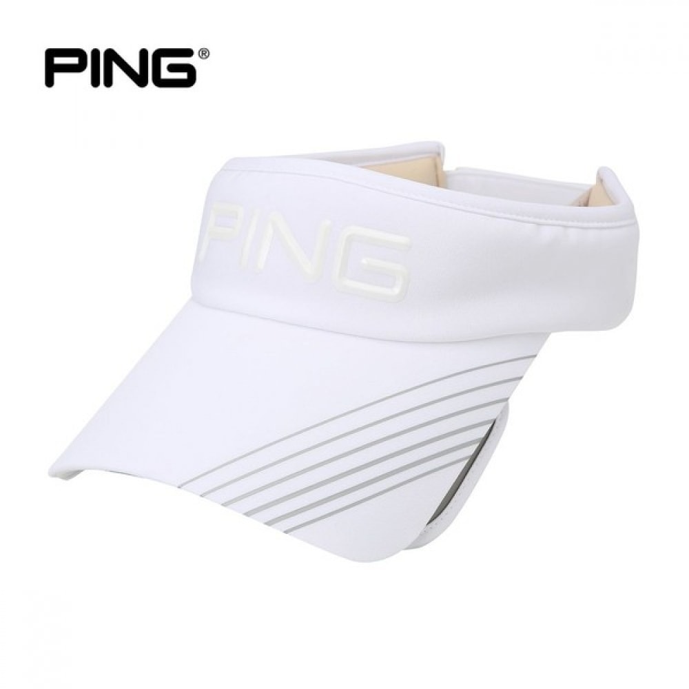 (ping) メンズエクステンデッドブリムオブリークプリントバイザーハット