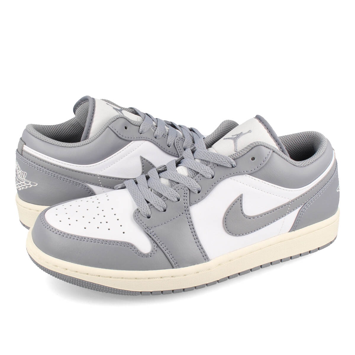 AIR JORDAN 1 LOW STEALTH/WHITE/SAIL 【VINTAGE GREY】
