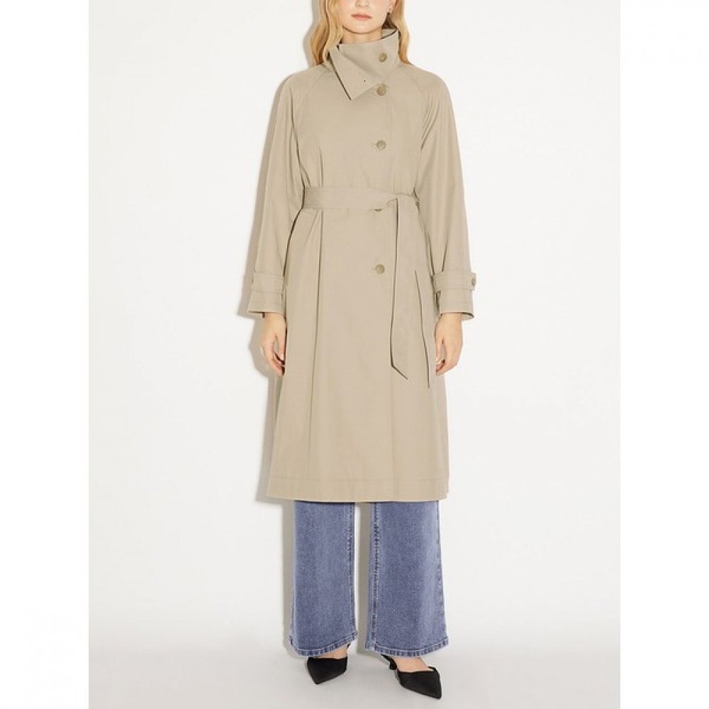 [Shes Miss] ダブリンツーウェイカラーベルト付きトレンチコート (価格:428,000ウォン)